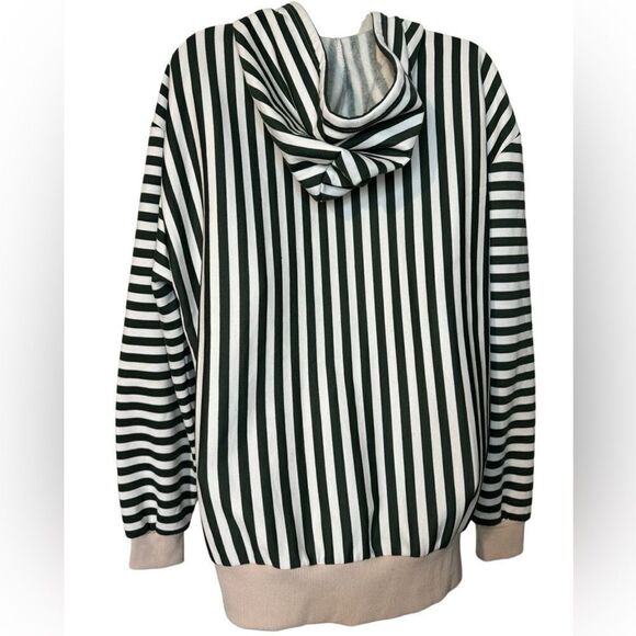 Civil Regime Embroidered Tunic Length Hooded Pullover - Picture 6 of 8